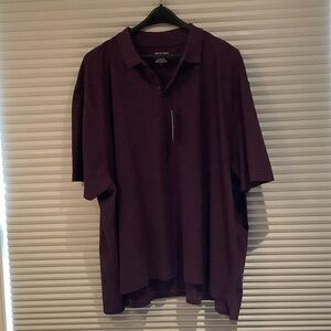 Men's Deep Plum Polo Shirt by Stafford